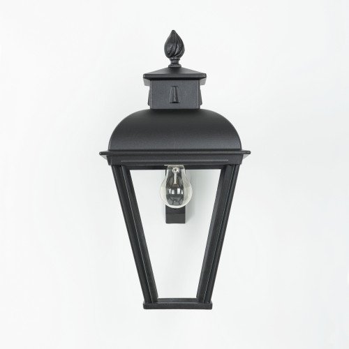 Vondel Hang aluminium muurlamp buitenlamp in zwarte kleur en in klassiek landelijke maison stijl