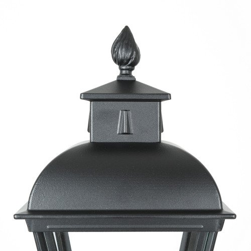 Vondel Sokkel aluminium sokkellamp buitenlamp in zwarte kleur en in klassiek landelijke stijl