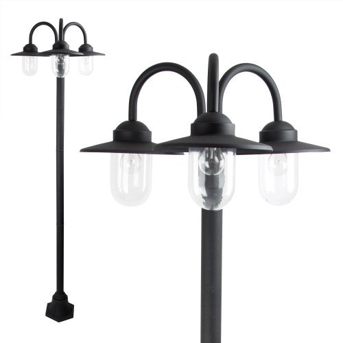 Dolce Retro 3 lichts Zwart - Buitenlamp KS Verlichting