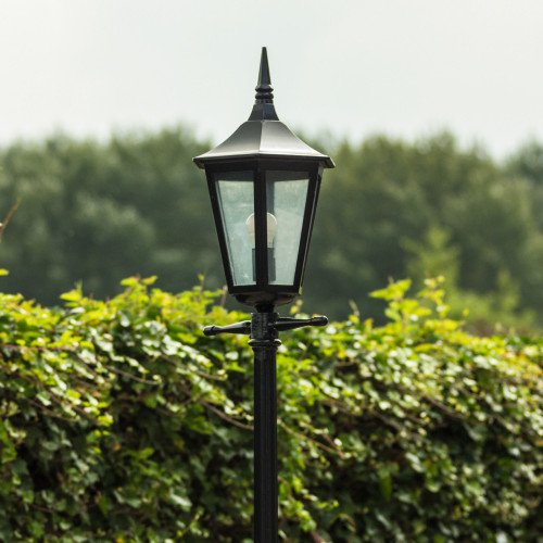 lantaarnlamp ks groen met lantaarnkap en paal inclusief smart wifi led