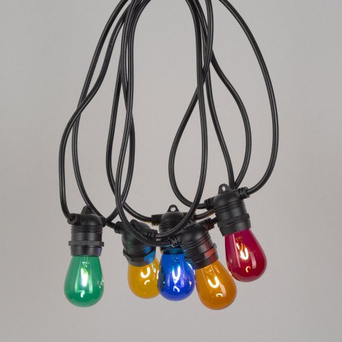 Feestverlichting LED Patio 10 kleur - 10 meter / 12 fittingen
