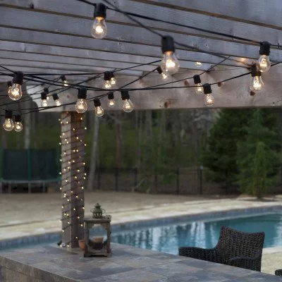 Lights4fun 30 LED Party Fairy Lights Warm Wit Stroomvoorziening Timer