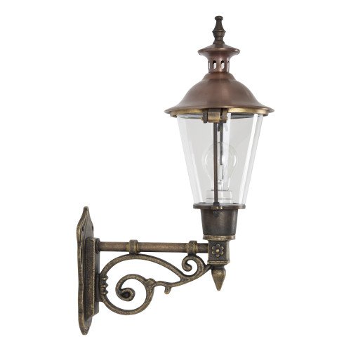 buitenverlichting, buitenlamp Edam brons, een karakteristieke ronde buitenlamp 