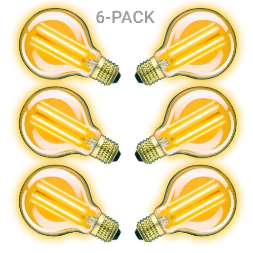 Ledlampen - lichtbronnen - aanbieding 6-pack Classic Gold rond ledlamp