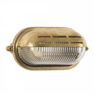 Gulf 2 - Bronzen muur scheepslamp van messing