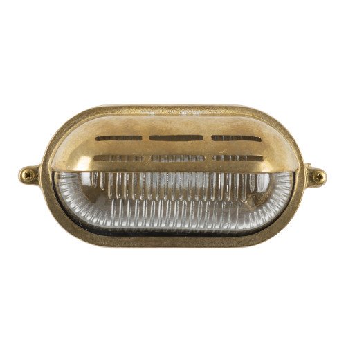 Gulf 2 - Bronzen muur scheepslamp van messing