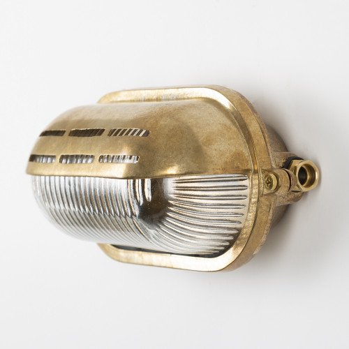 Gulf 2 - Bronzen muur scheepslamp van messing