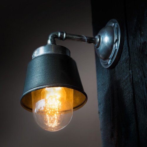 Wandlamp industrieel Antraciet