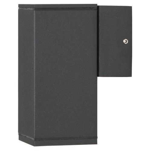 Wandspot Kevin down, een bijzonder mooie aluminium downlighter wandspot met een stijlvolle zwarte finish, hoogwaardige kwaliteit buitenverlichting van KS Verlichting