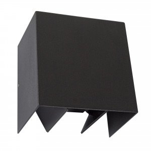 Up Down LED vierkante wandspot Channel II zwart, 2 instelbare lichtbundels, geïntegreerd led, buitenwandlamp die mooi zacht strijklicht verspreidt Up Down LED vierkante wandspot Channel II zwart, 2 instelbare lichtbundels, geïntegreerd led, buitenwandlamp die mooi zacht strijklicht verspreidt
