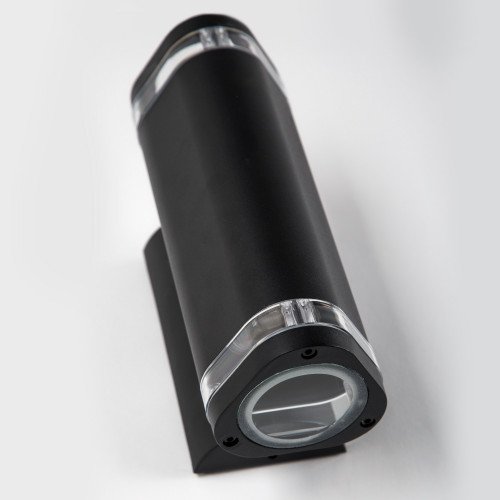 Buitenlamp Ambient, wandverlichting modern, up en downlighter zwart, prachtige moderne wandverlichting met een luxe uitstraling, wandspot updown, merk KS Verlichting