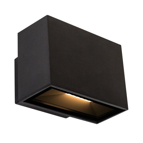 Gevelspot Segment Small led een compacte square aluminium LED wandspot up down kleur zwart, weerbestendige duurzame buitenverlichting merk KS Verlichting