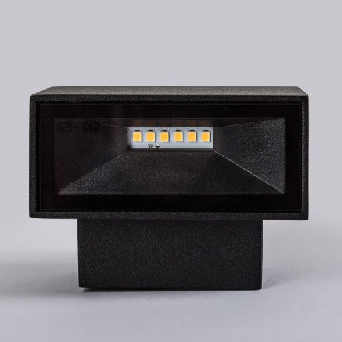 Gevelspot Segment Small led een compacte square aluminium LED wandspot up down kleur zwart, weerbestendige duurzame buitenverlichting merk KS Verlichting