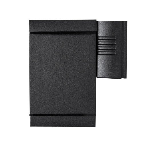 Stijlvolle stoere wandspot, downlighter Solid XL, mooie moderne wandverlichting, de perfecte spot voor het verlichten van gevels, Nostalux buitenverlichting