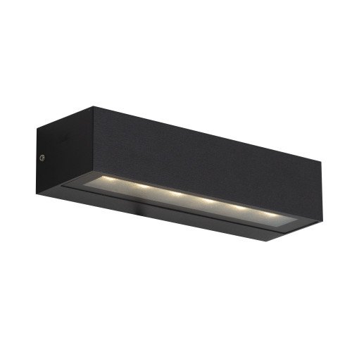 Gevelverlichting wandspot score Medium Led Up- Downlighter zwart - buitenverlichting voor het verlichten van gevels