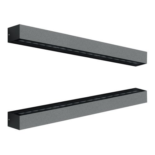 Buitenlamp Score XL up/down buitenverlichting zwart aluminium in moderne stijl