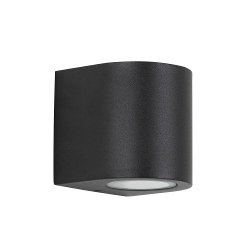 zwarte wandlamp up en down noa