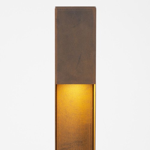 Buitenlamp Levi terras modern vormgegeven buitenverlichting in de kleur corten