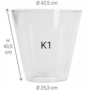 Kunststof glas K1 (5803) lichtbeker - KS Verlichting - Lampkappen & glazen