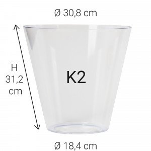 Kunststof glas K2 (5804) - KS Verlichting - Lampkappen & glazen
