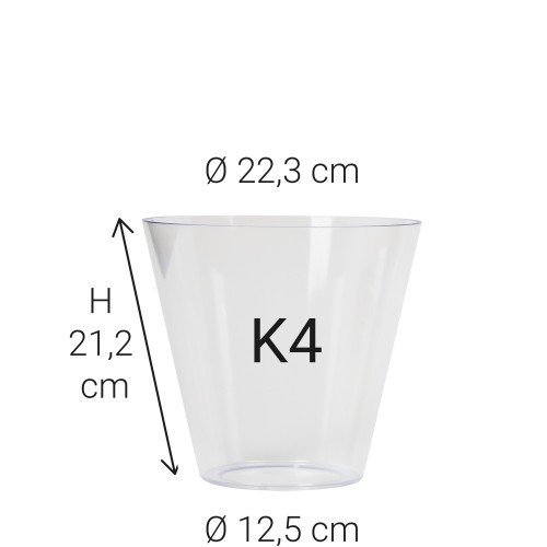 Echt Glas K4 (5870) lichtbeker - Nostalux - Lampkappen & glazen