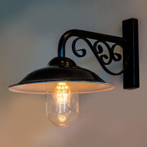 Stationslamp, Zwart (1260) - KS Verlichting - Buitenverlichting Rond