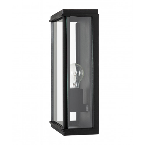 Vierkante stijlvolle zwarte buitenlamp Capital XL wandlamp plat exclusieve buitenverlichting van excellente kwaliteit, exclusieve verlichting voor buiten