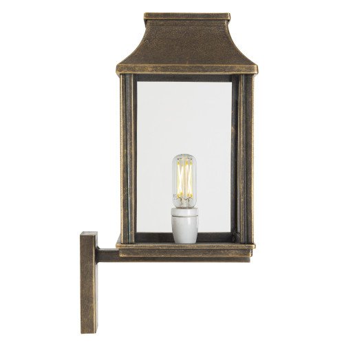 Goteborg L wandlamp vierkant brons