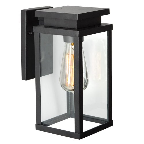 Buitenlamp zwart Jersey Large 7354 strak moderne wandlamp voor buiten, gevellamp KS Verlichting