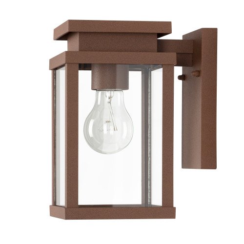 Buitenlamp Jersey corten roestkleurige wandlamp voor buiten, strak moderne buitenverlichting