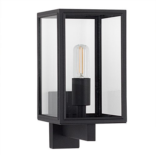 buitenlamp Soho met dag en nacht sensor twilight sensor - buitenverlichting - RVS mat zwart