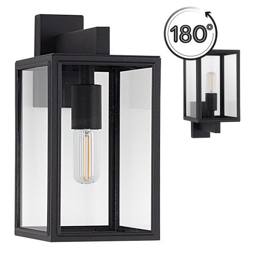 buitenlamp Soho met dag en nacht sensor twilight sensor - buitenverlichting - RVS mat zwart
