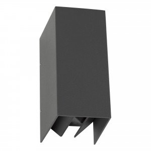 Up-Down LED wandspot Channel LED, aluminium wandspot met antraciet afwerking, voorzien van geïntegreerd led en met de shutters zijn de lichtbundels instelbaar  Up-Down LED wandspot Channel LED, aluminium wandspot met antraciet afwerking, voorzien van geïntegreerd led en met de shutters zijn de lichtbundels instelbaar