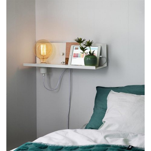 Wandlamp Multi met USB oplaadstation wit