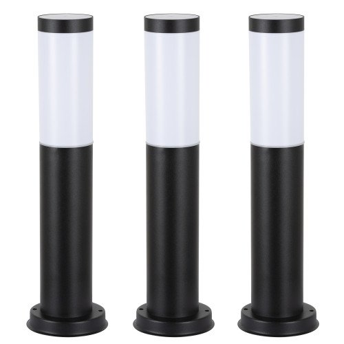 tuinlampen - Lech zwart 3 set 3 stuks Tuinlamp (37072) - Nostalux buitenverlichting