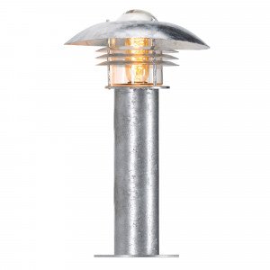 Riga sokkel Tuinlamp (7324) - KS Verlichting - Industrieel sokkel lantaarn van staal in een zilveren kleur Riga sokkel Tuinlamp (7324) - KS Verlichting - Industrieel sokkel lantaarn van staal in een zilveren kleur