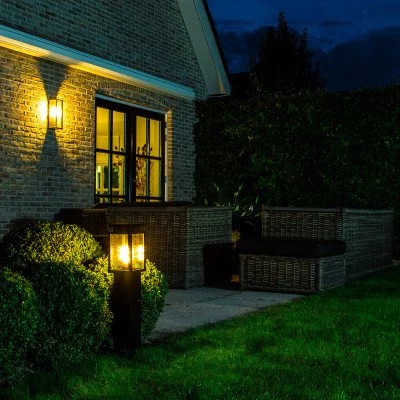 Buitenlamp Soho Terras met Smart WIFI LED Tuinverlichting Zwart E27