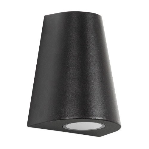 Wandspot Cone, zwarte downlighter, conisch vormgegeven, stijlvolle buitenverlichting, moderne wandverlichting, zeer geschikt als gevelverlichting, gevelspot, merk KS Verlichting