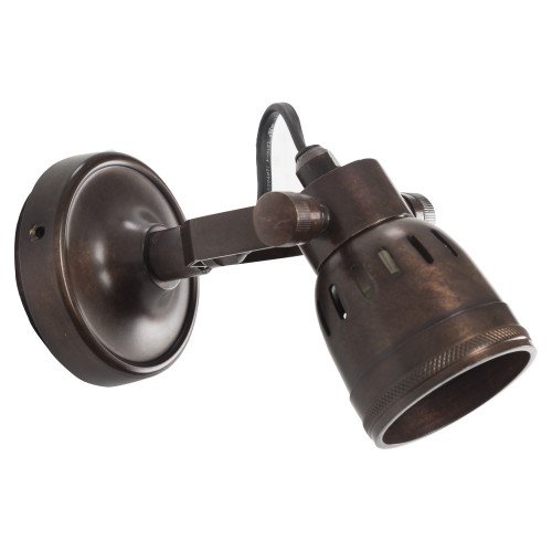 Nostaluce Industriële vintage Indigo Cover Copper Wandspot | Nostalux.nl