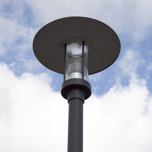 Buitenlamp Parkline lantaarnpaal zwart aluminium moderne projectverlichting straatlantaarn