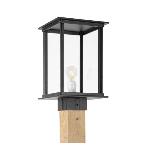 Capital XXL WOOD Lantaarn buitenverlichting zwart vierkante strakke en moderne vormgeving