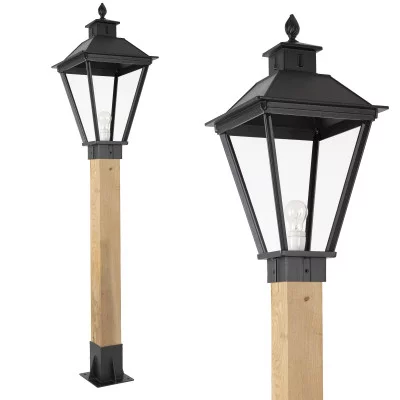 Zwarte tuinlamp 40cm - Levi buitenlamp| KS Verlichting