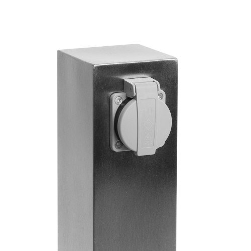 Tuinstopcontact RVS Dubbel (1290) - Nostalux - Tuinlampen