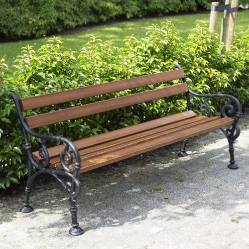 Parkbank-Vondel-Tuinbank-Tuinbank-Gietijzer-Blank gelakt (5747-57474) 