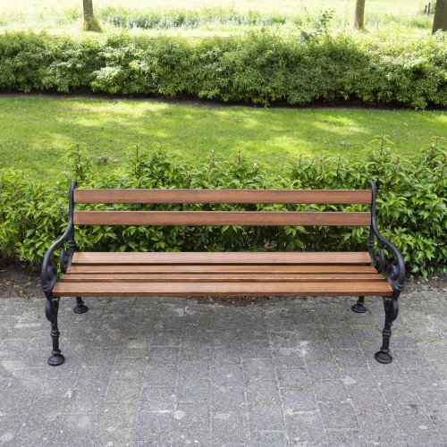 Parkbank-Vondel-Tuinbank-Tuinbank-Gietijzer-Blank gelakt (5747-57474) 