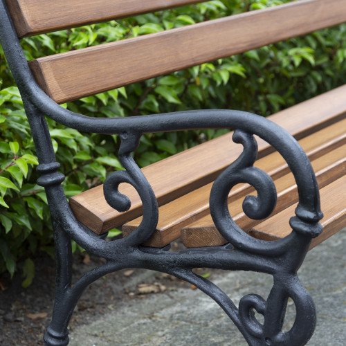 Parkbank-Vondel-Tuinbank-Tuinbank-Gietijzer-Blank gelakt (5747-57474) 