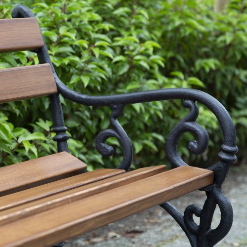 Parkbank-Vondel-Tuinbank-Tuinbank-Gietijzer-Blank gelakt (5747-57474) 
