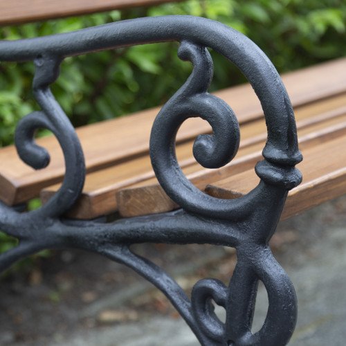 Parkbank-Vondel-Tuinbank-Tuinbank-Gietijzer-Blank gelakt (5747-57474) 