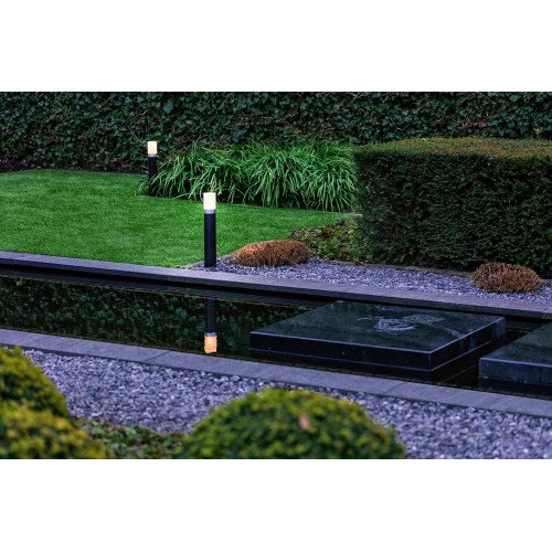 Barite 40 tuinlamp van Prolight op 12 volt modern design en zwarte kleur