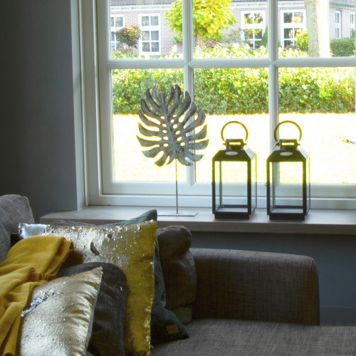 Industriële windlichten Newport S zwart